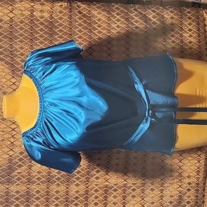 JMS Just My Size: Pleated Collar Blouse